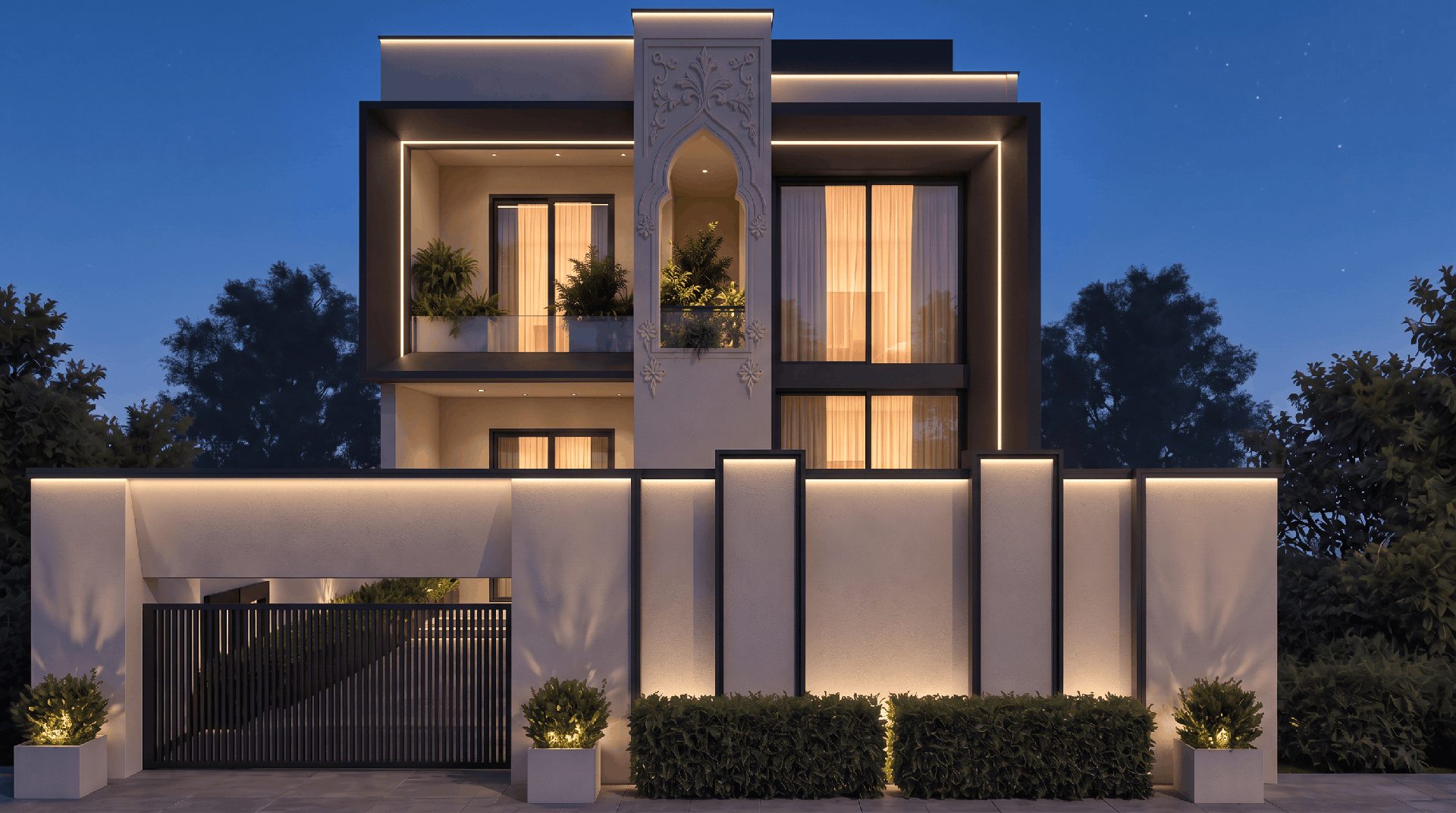 فيلا بطابع شرقي معاصر، دور سكنية — صورة 4