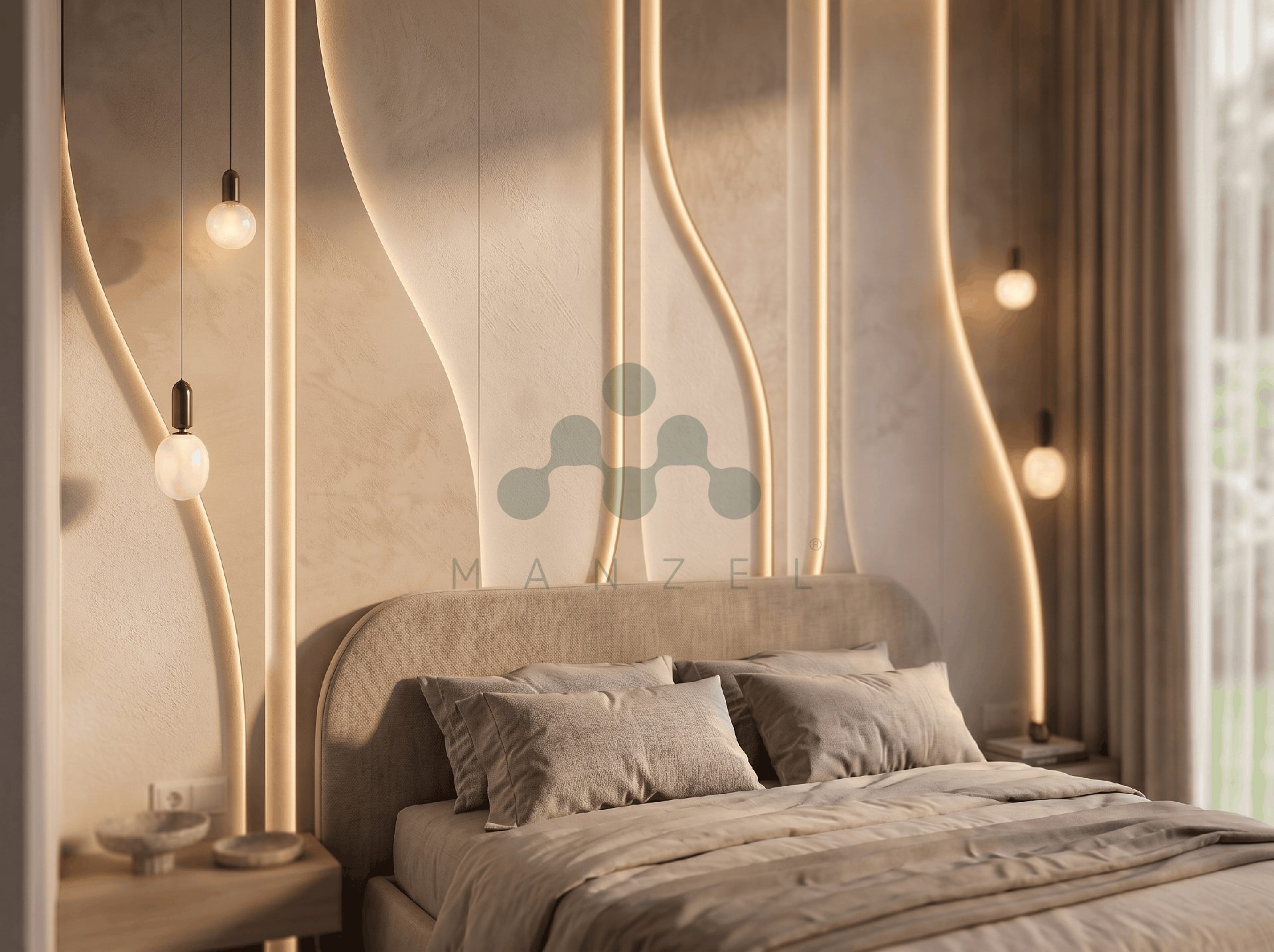 تصميم داخلي بيت 375 متر، منزل أو شقة كاملة — صورة 9